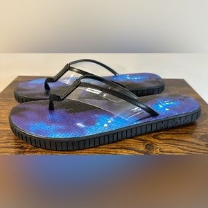 Airwalk Women’s Deck298 Black/Clear Flip Flops NWT Various Sizes